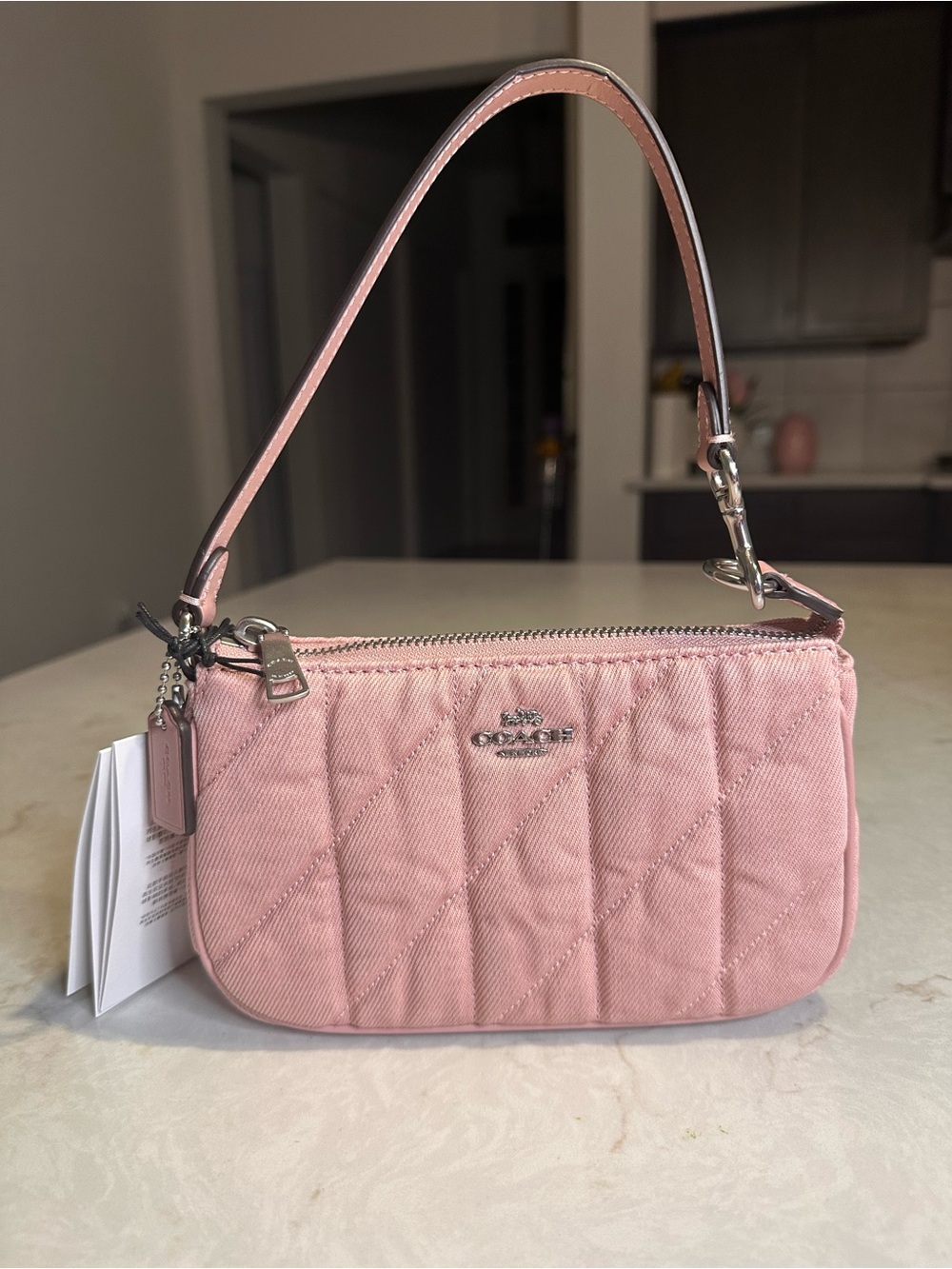 Coach Quilted Nolita 19 in Ballerina Pink